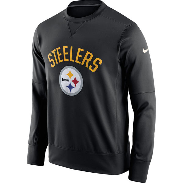 Men's Pittsburgh Steelers 2019 Black Sideline Circuit Performance Sweatshirt